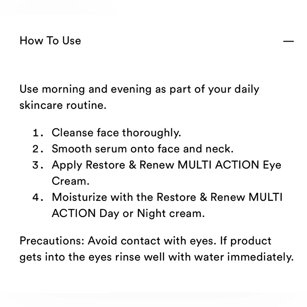 No 7 Restore and Renew face and neck multiaction Serum